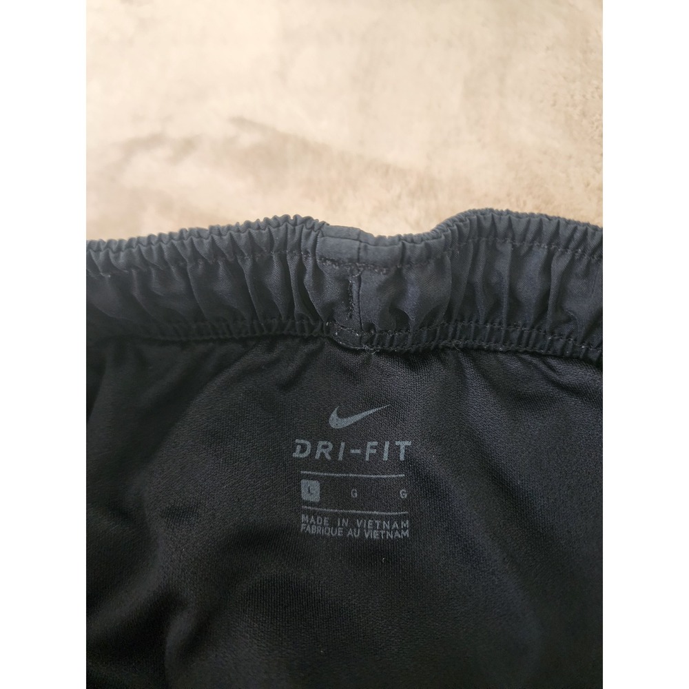 Nike Dri-FIT Womens Running Shorts Black Size Large Athletic Gym Workout L - Picture 2 of 8
